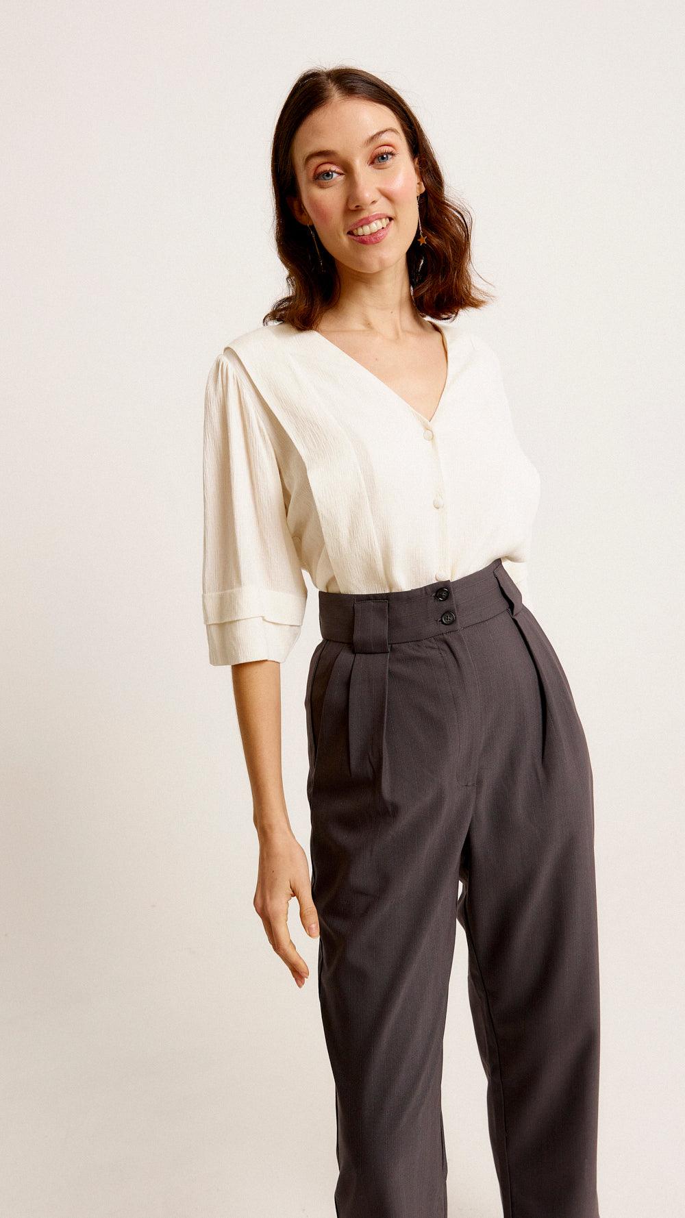 Aline - Pantalon - biscuit