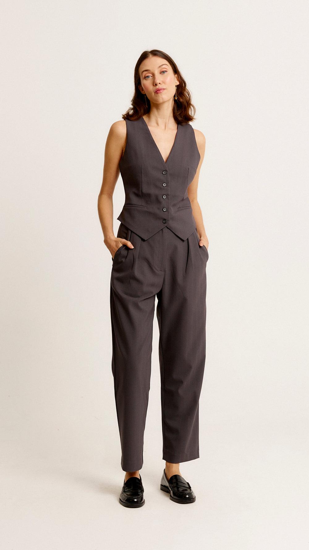 Aline - Pantalon - biscuit