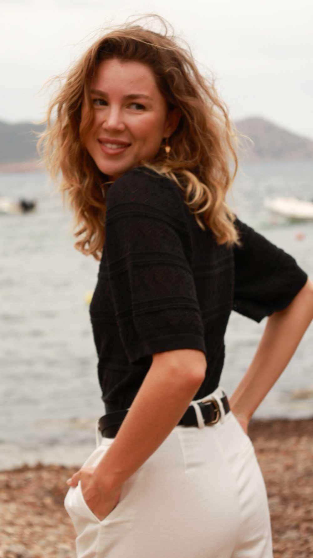 Alison - Pantalon - biscuit