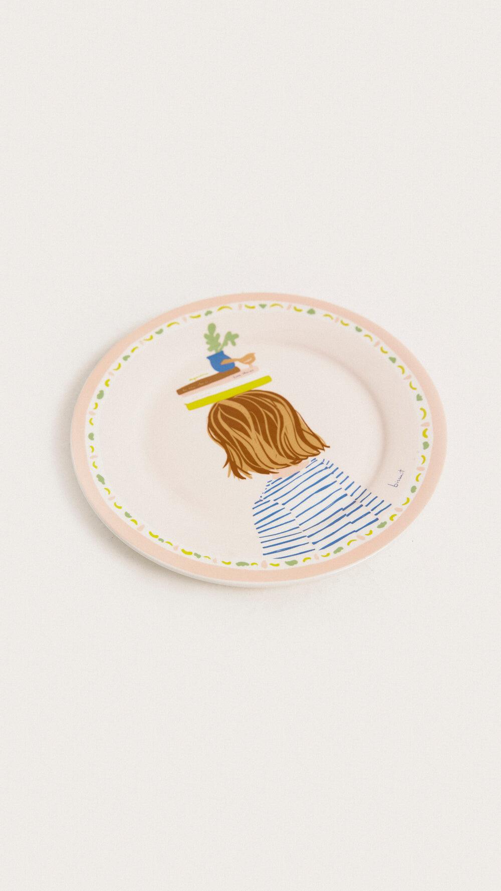 BookGirlplate - Plato - biscuit