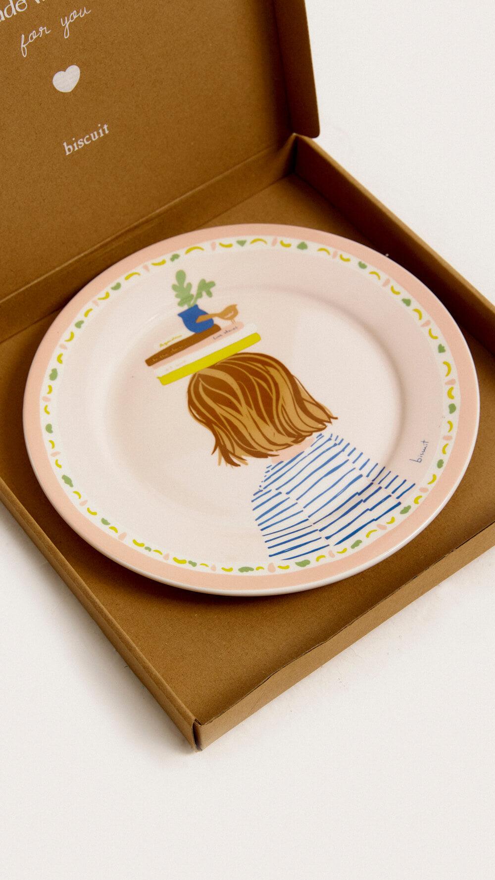 BookGirlplate - Plato - biscuit
