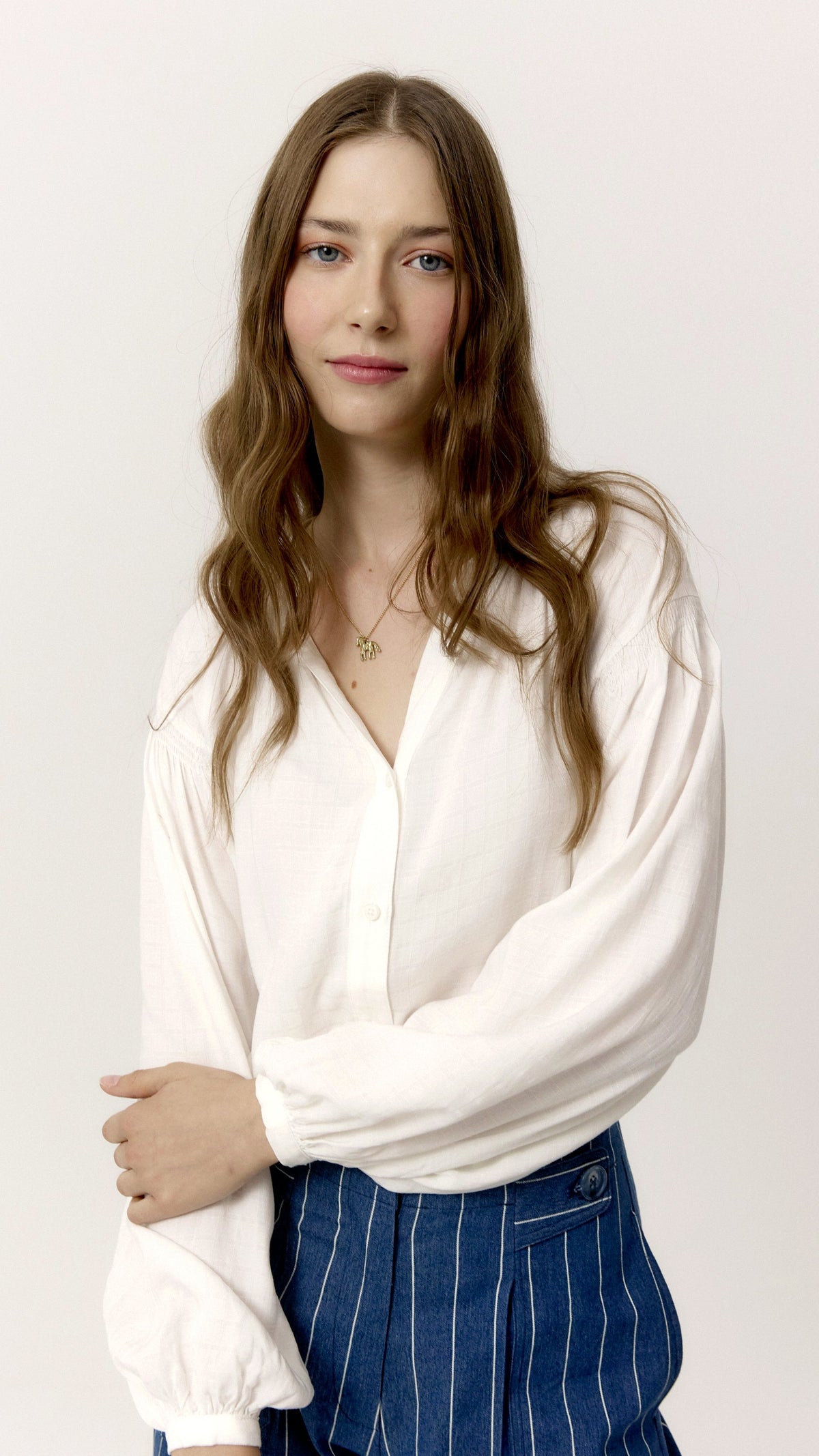 Camisa Mars blanca de mujer - detalle frontal