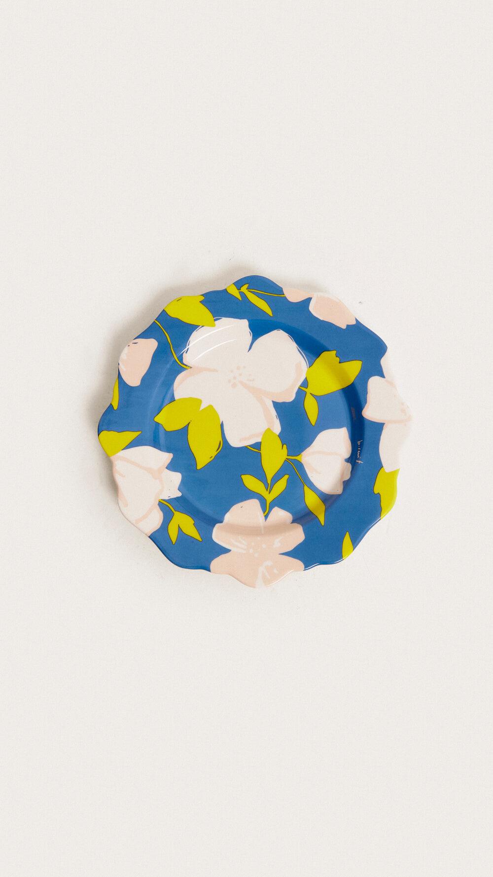 Flowerplate - Plato - biscuit