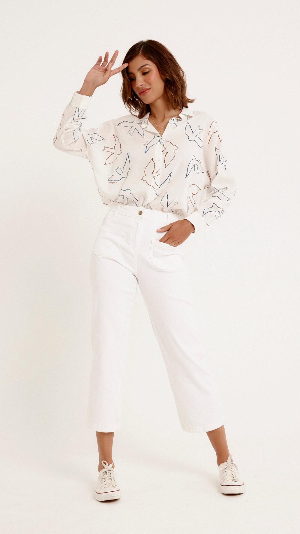 Malik - Pantalon - biscuit
