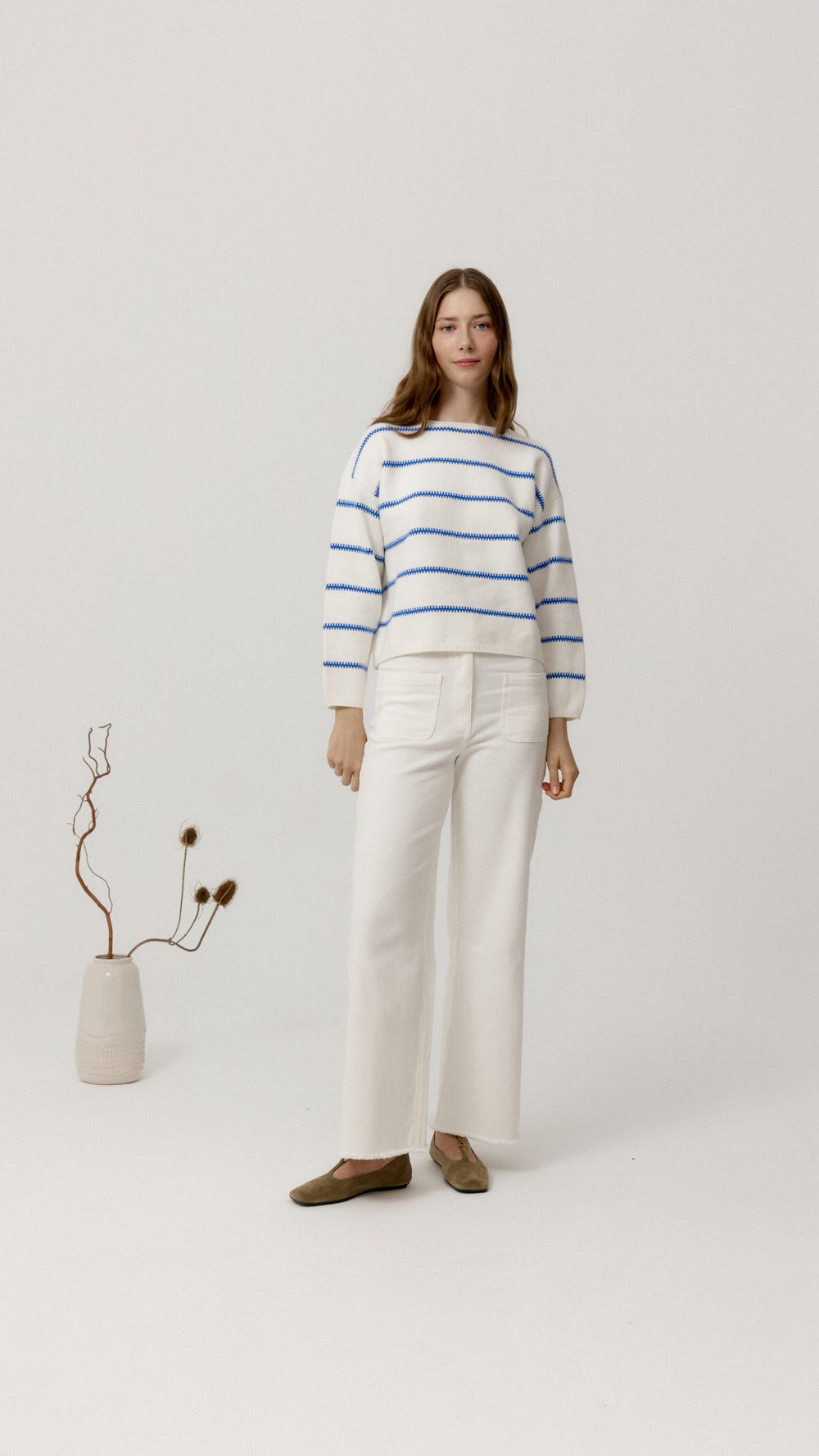 Pantalón Marwa blanco de Biscuit