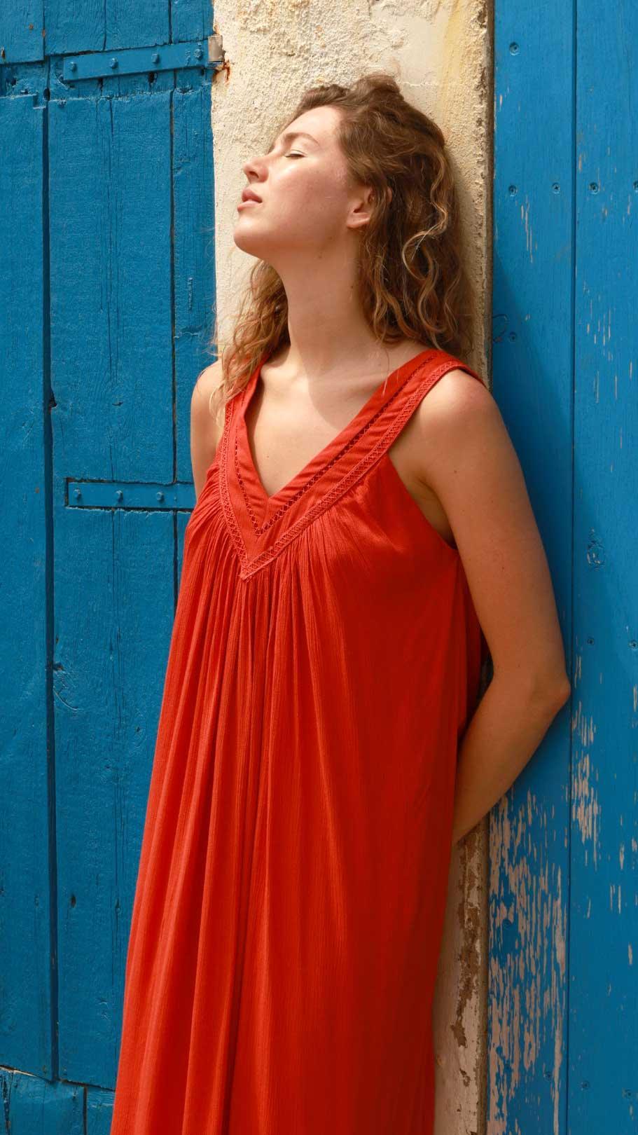 Nusa - Vestido - biscuit
