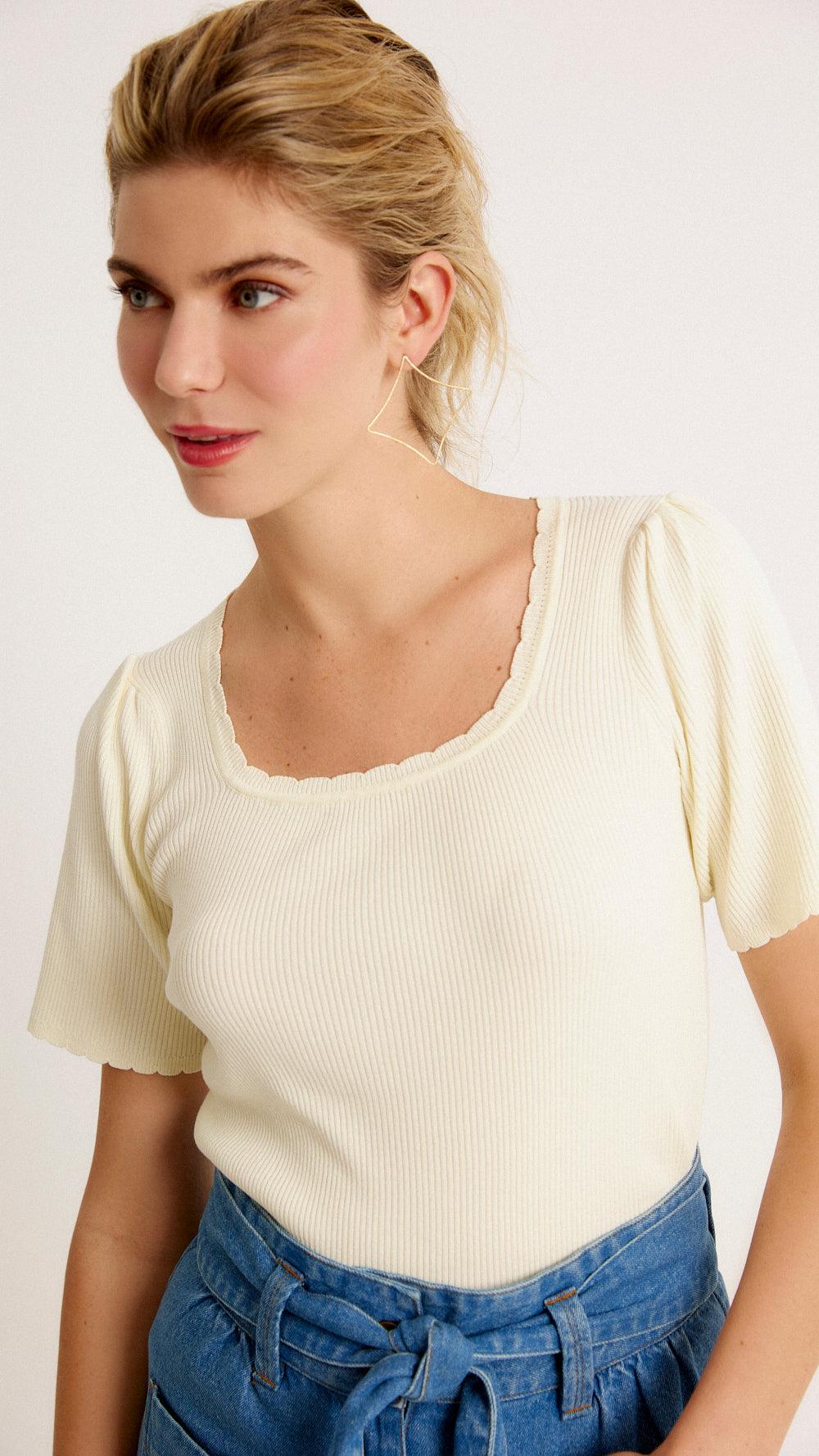 Valerie - Top - biscuit