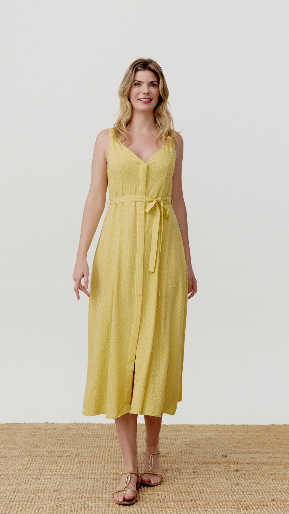 Vestido Arlette amarillo de Biscuit