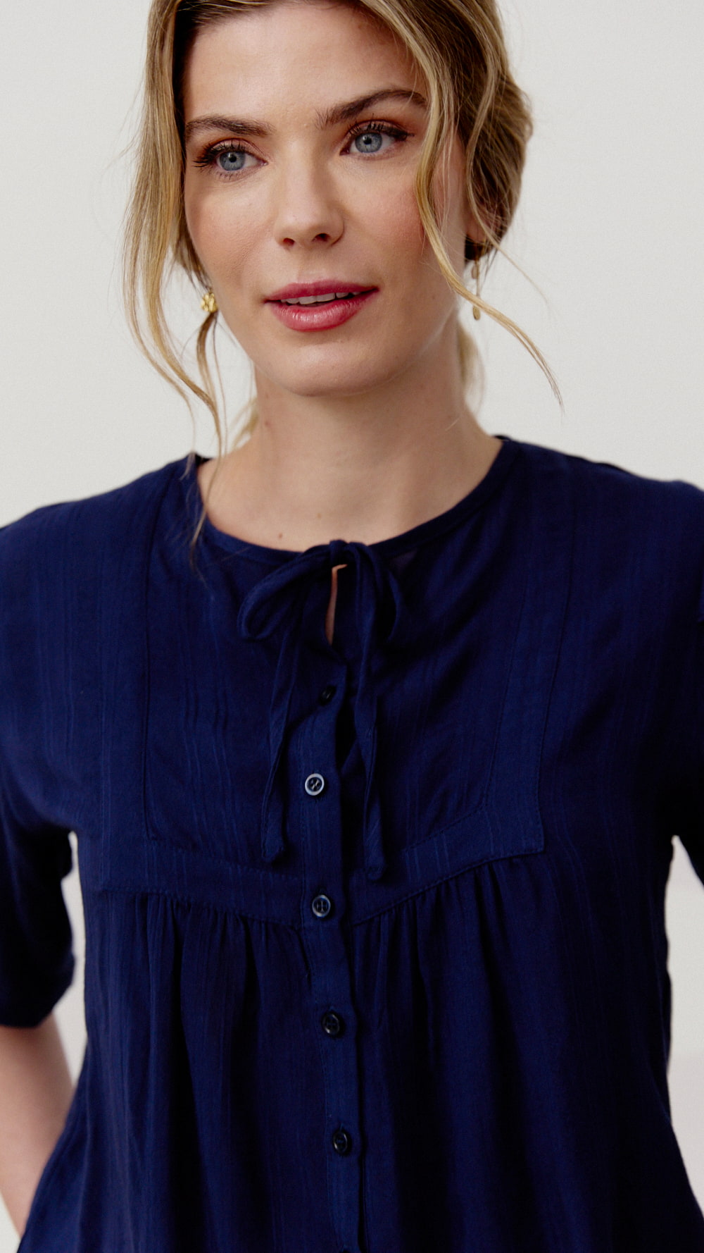 Camisa Camila Navy