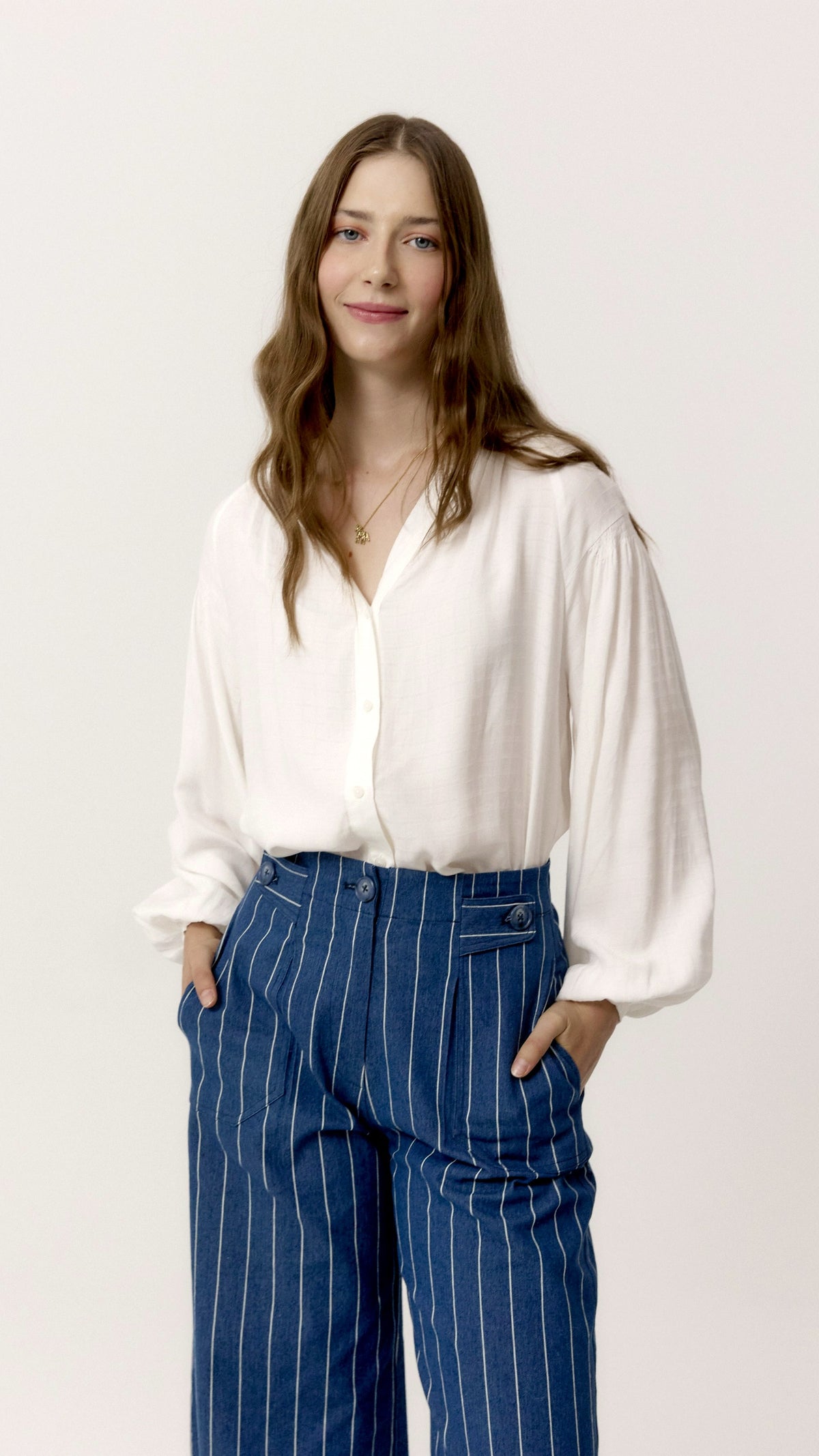 Camisa Mars blanca de mujer - vista frontal