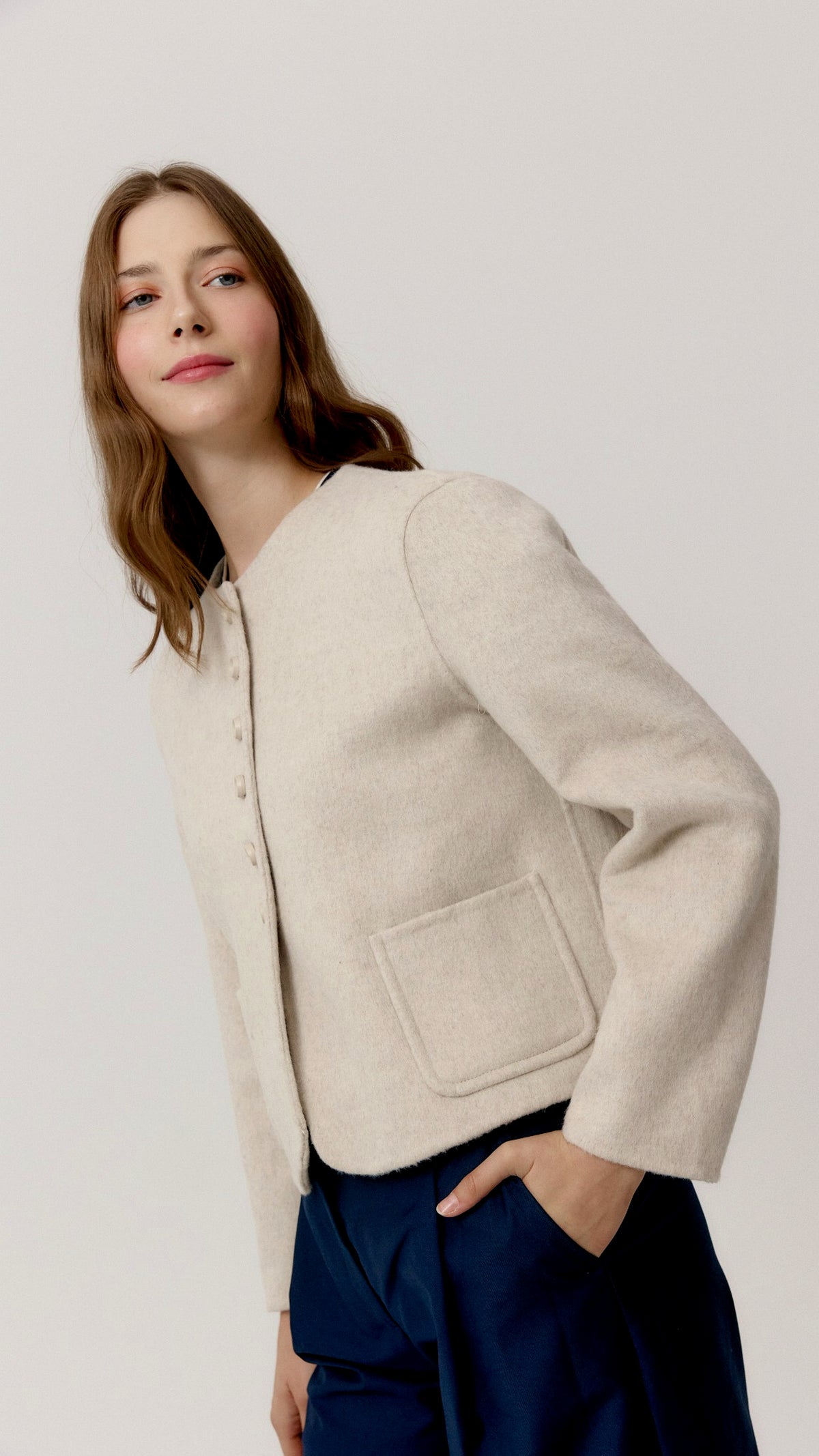 Chaqueta Pansy Cream - vista 2