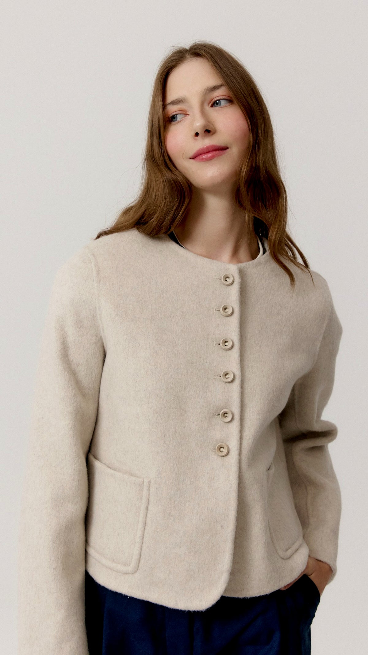 Chaqueta Pansy Cream - vista 5