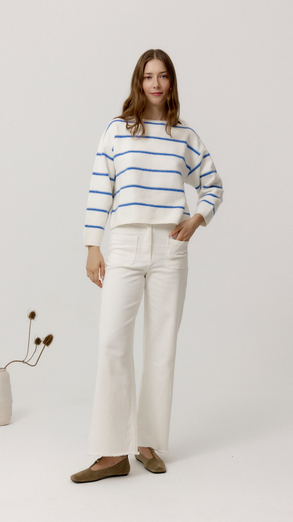 Pantalón Marwa blanco de Biscuit