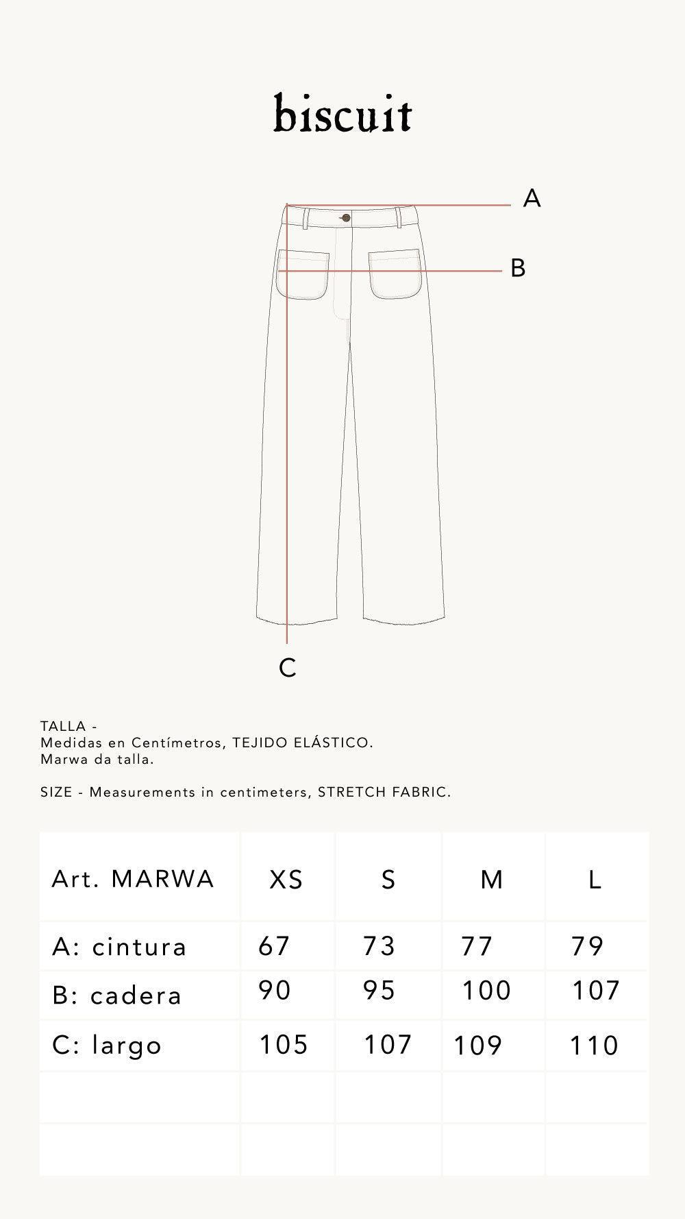 Marwa - Pantalon - biscuit