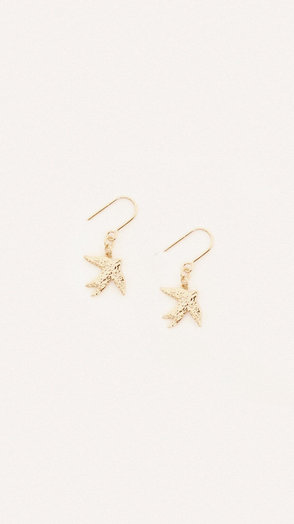 Pendientes Flybird cortos - Pendiente - biscuit