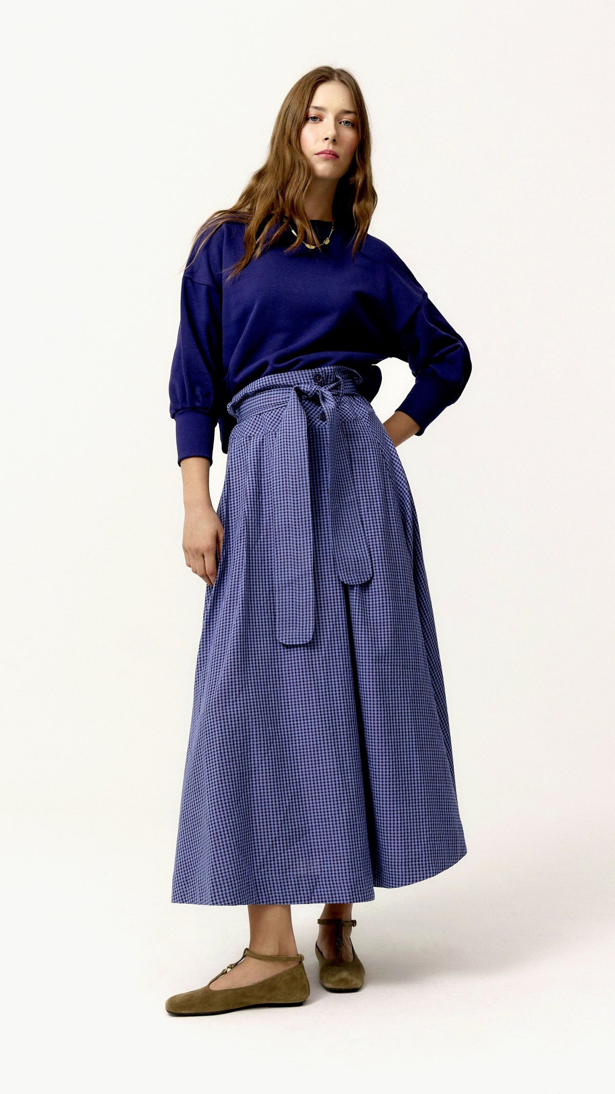 Sudadera Musetta azul navy - look frontal