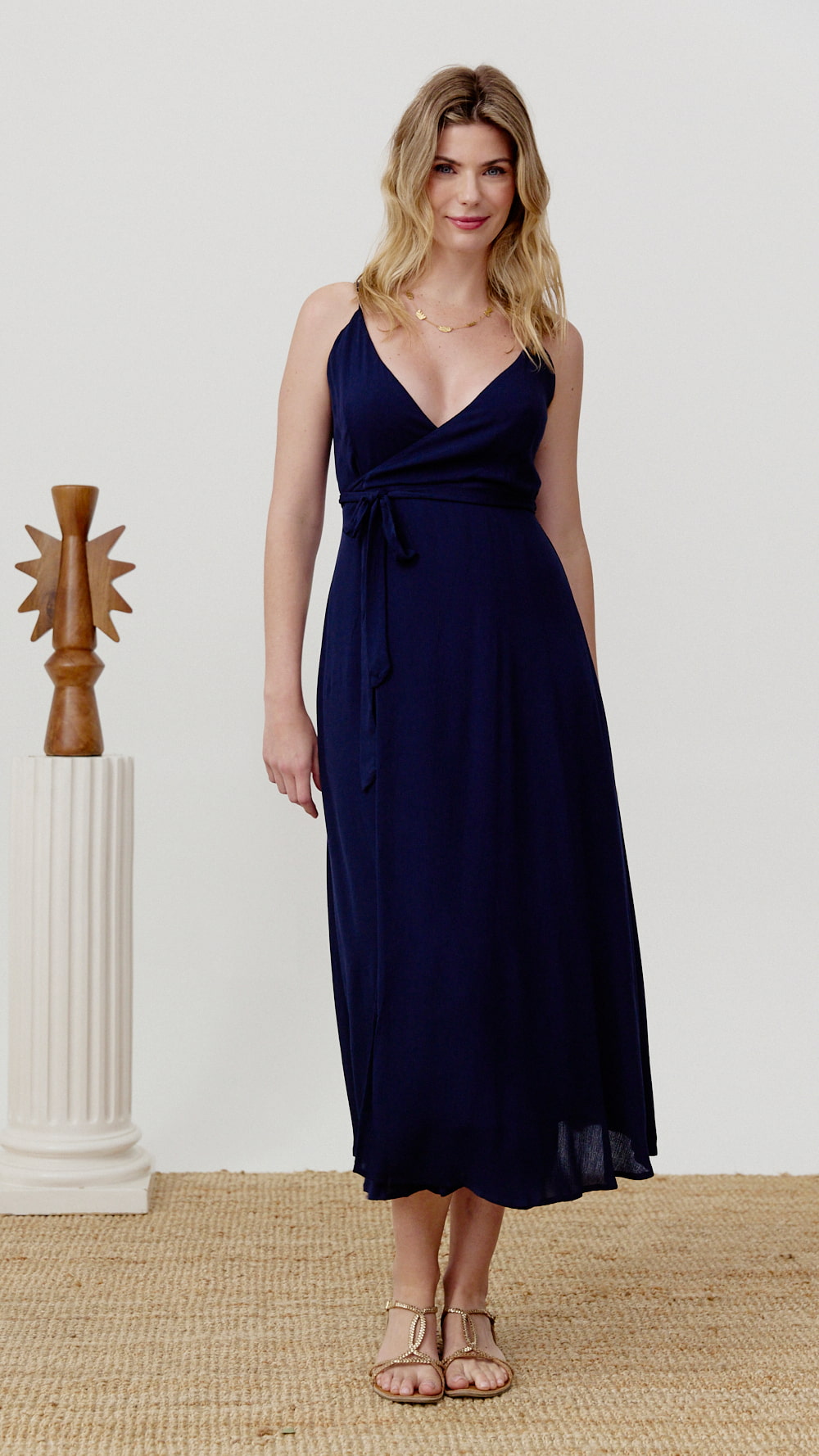 Vestido Annie azul navy de Biscuit