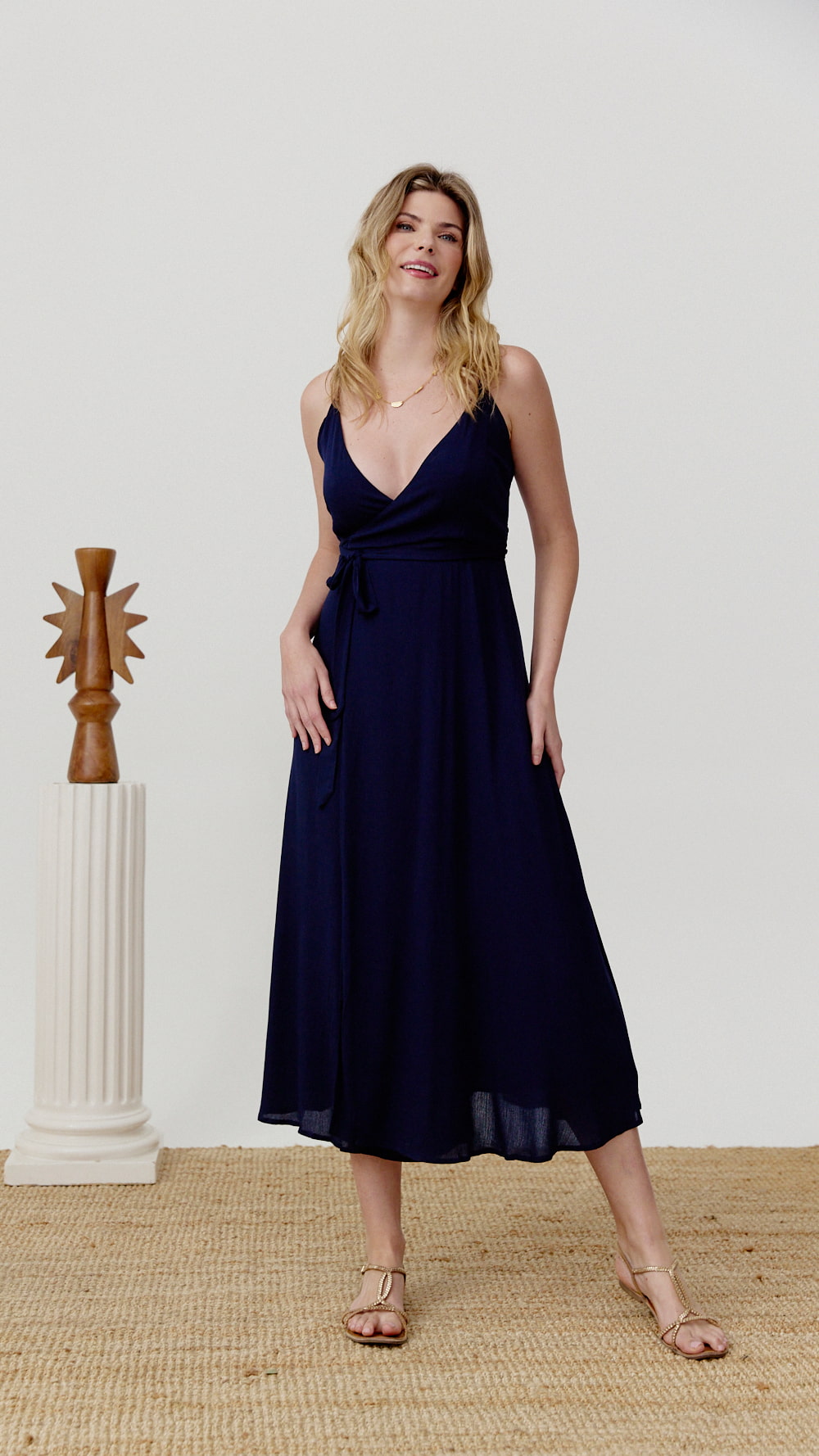 Vestido Annie azul navy de Biscuit