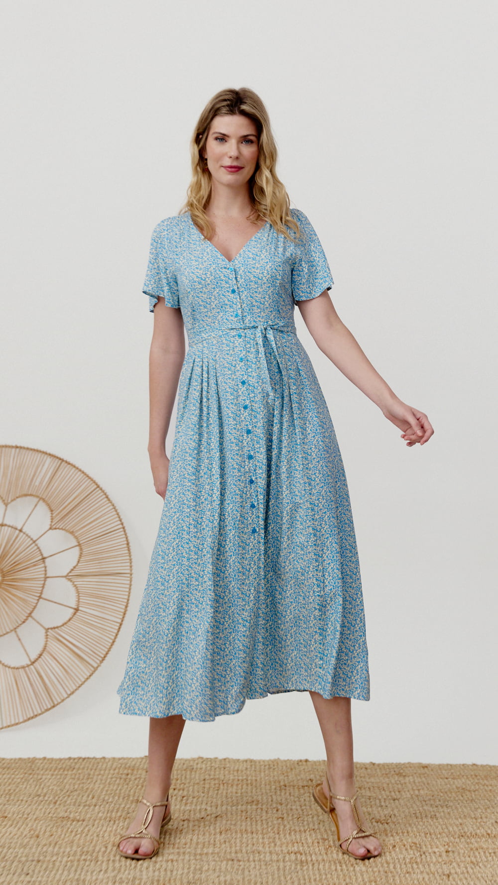 Vestido Grace azul de Biscuit